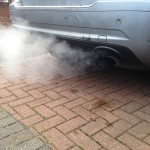 Car exhaust fumes